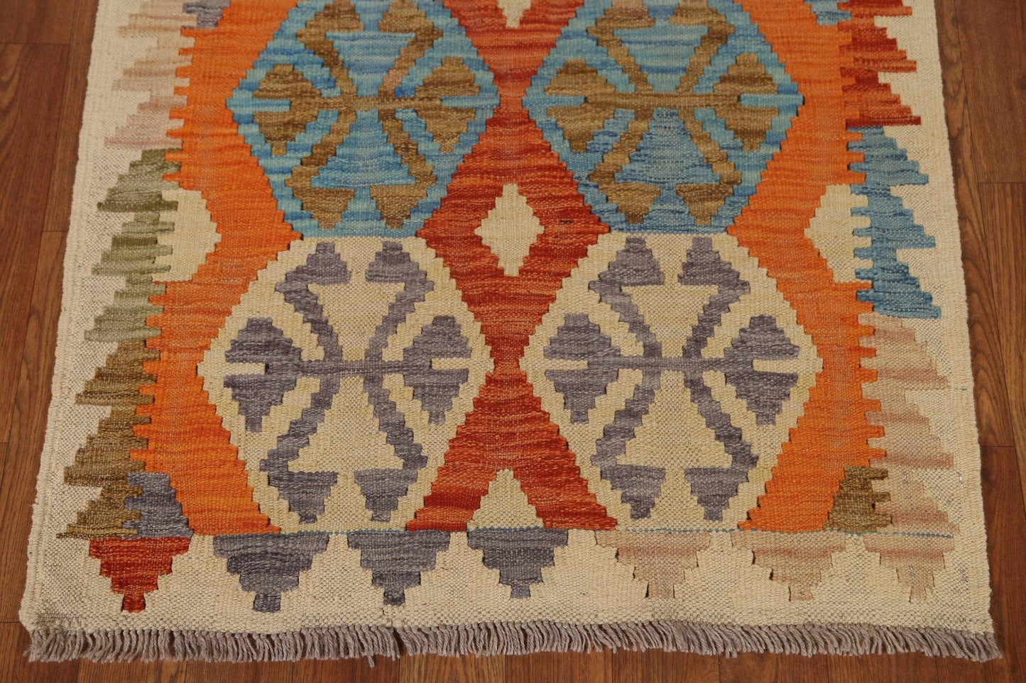 Handmade Kilim Wool Area Rug 3x4