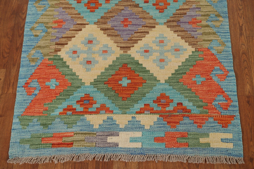 Geometric Kilim Oriental Area Rug 3x4