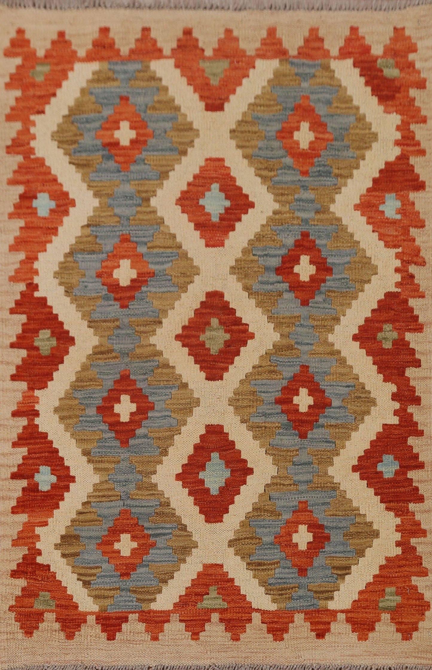 Geometric Kilim Oriental Area Rug 3x4