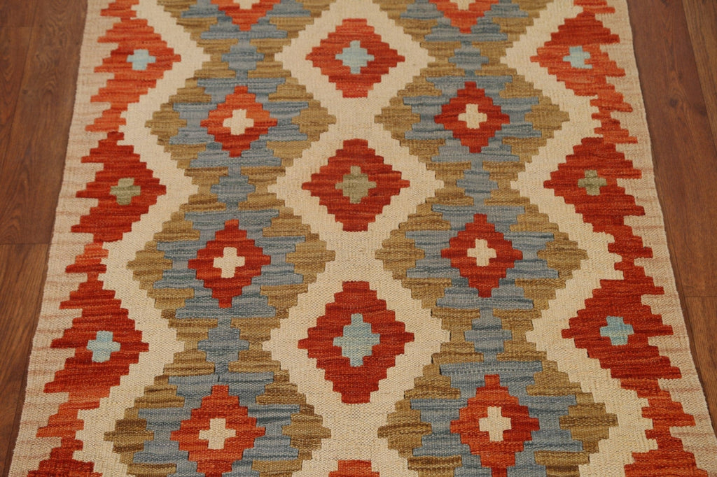 Geometric Kilim Oriental Area Rug 3x4