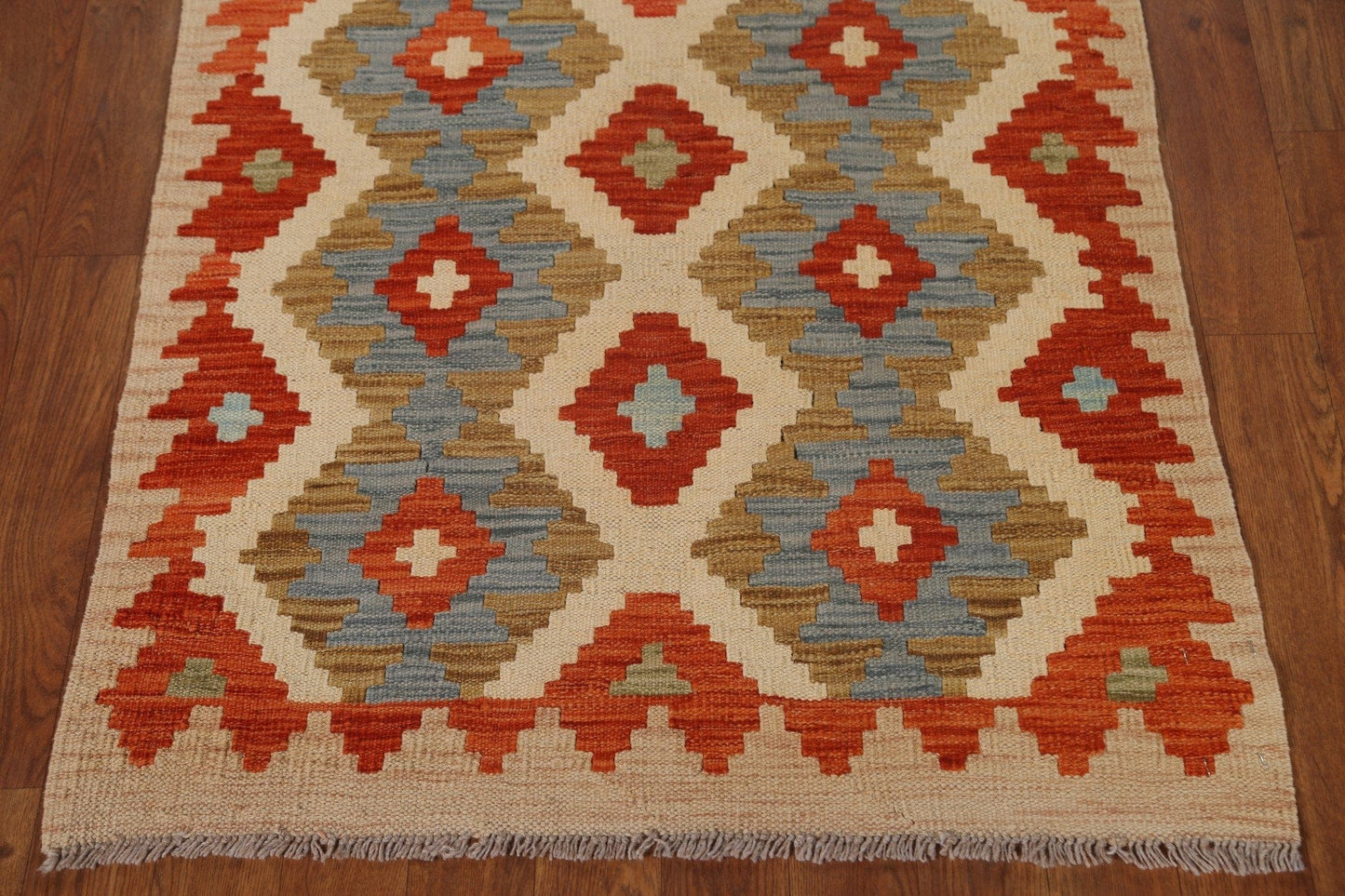 Geometric Kilim Oriental Area Rug 3x4