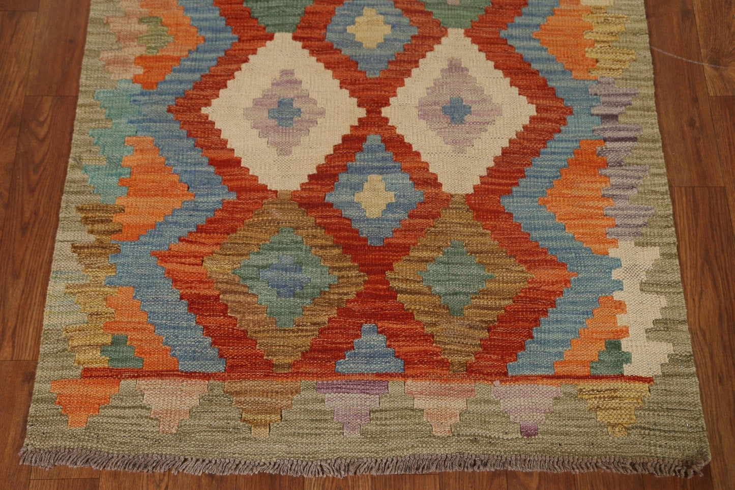 Geometric Kilim Oriental Area Rug 3x4