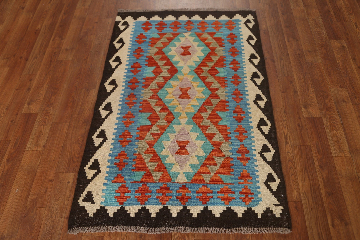 Handmade Wool Kilim Oriental Area Rug 3x4