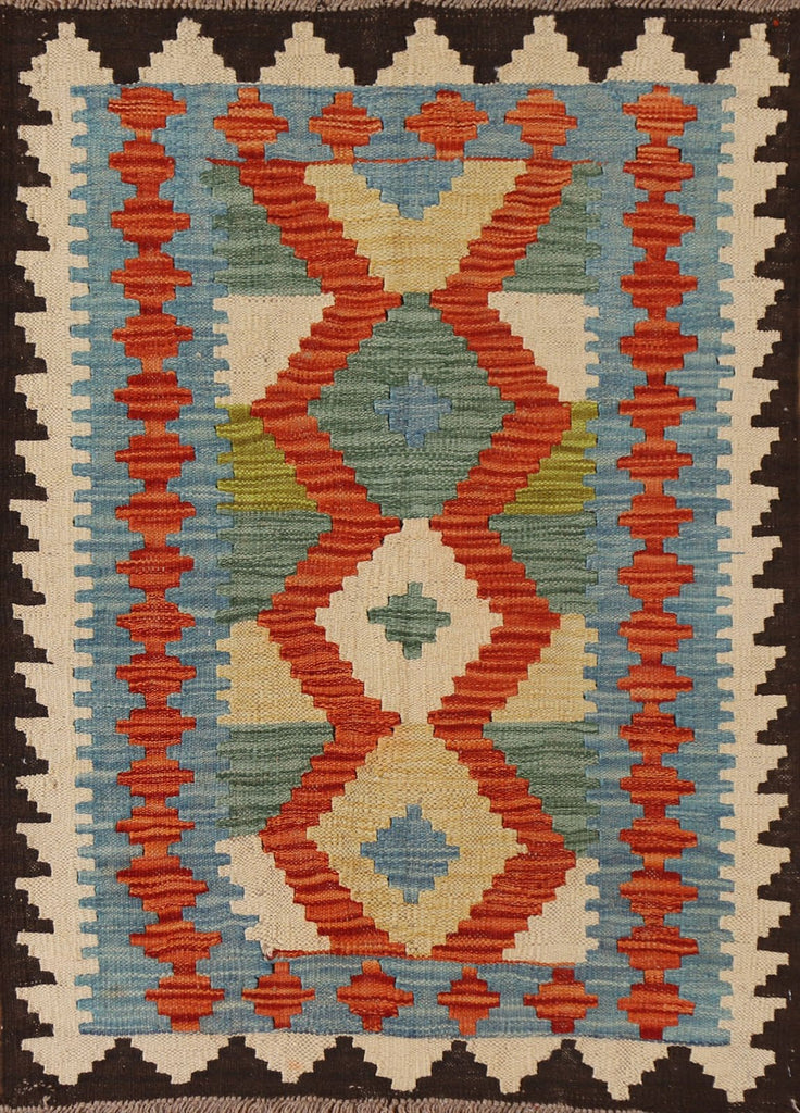 Geometric Kilim Oriental Area Rug 3x4