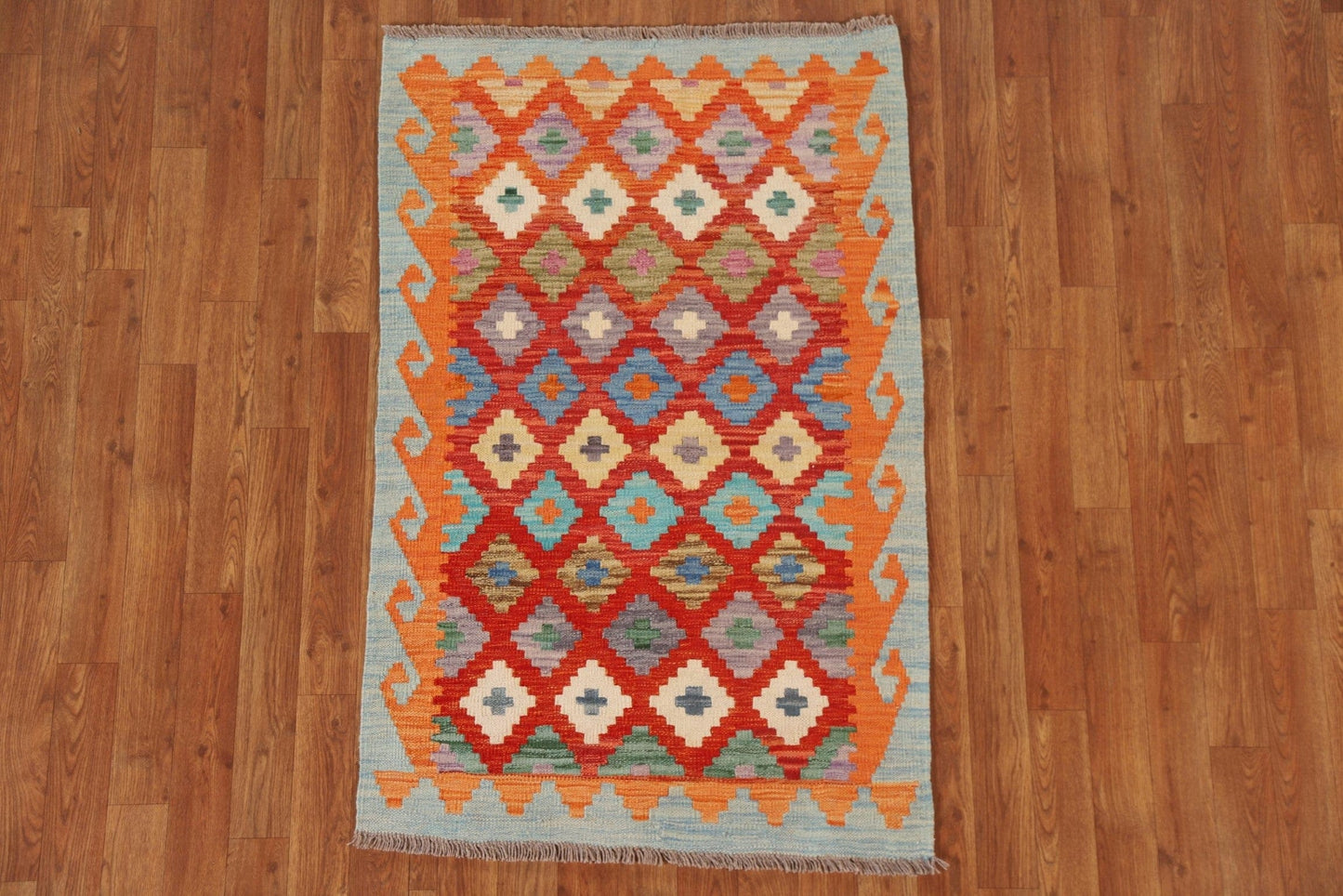 Geometric Kilim Oriental Area Rug 3x4