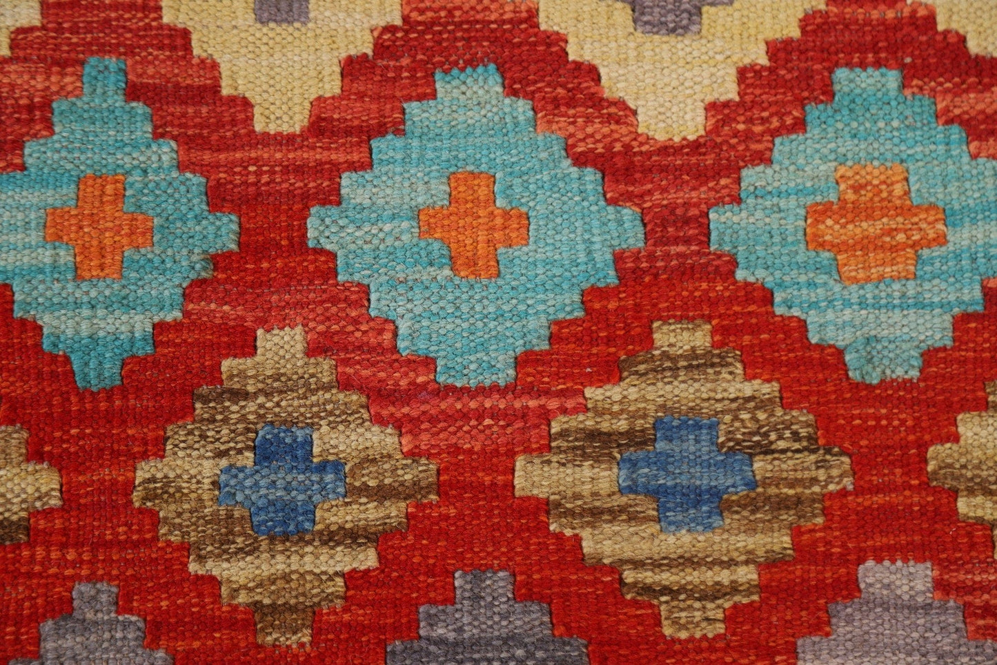 Geometric Kilim Oriental Area Rug 3x4