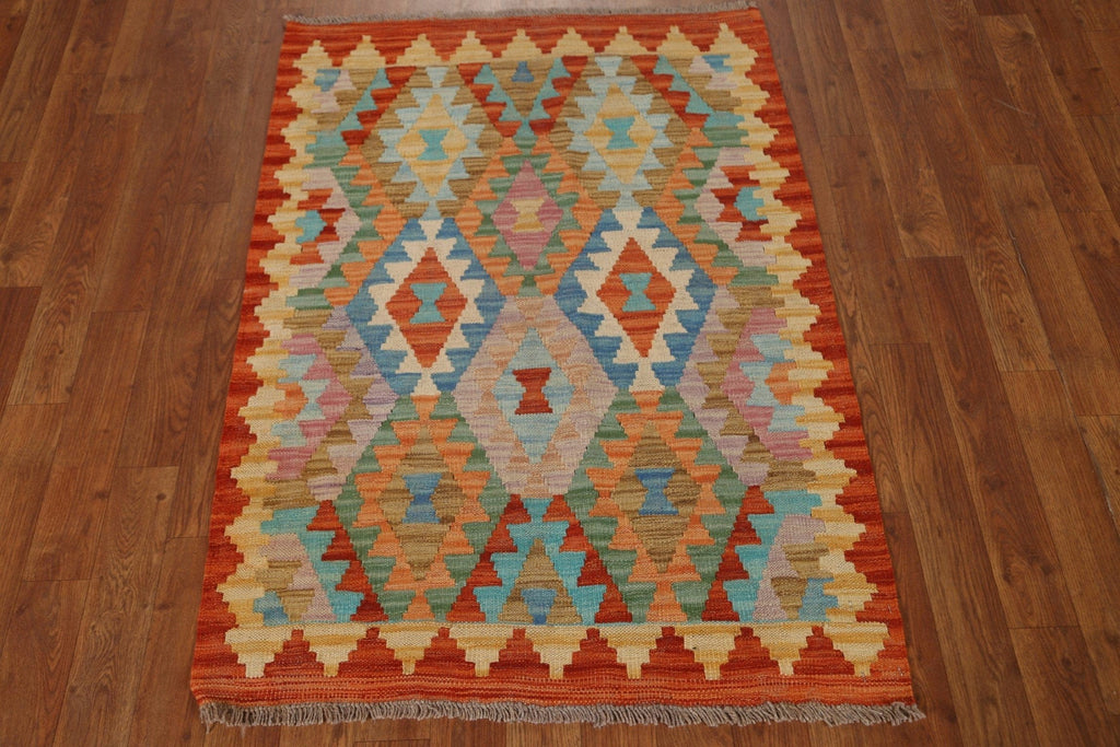 Colorful Kilim Oriental Area Rug 3x4