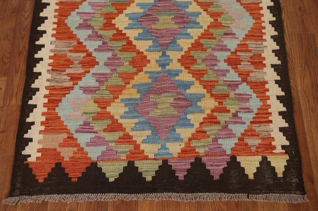 Geometric Kilim Oriental Area Rug 3x4