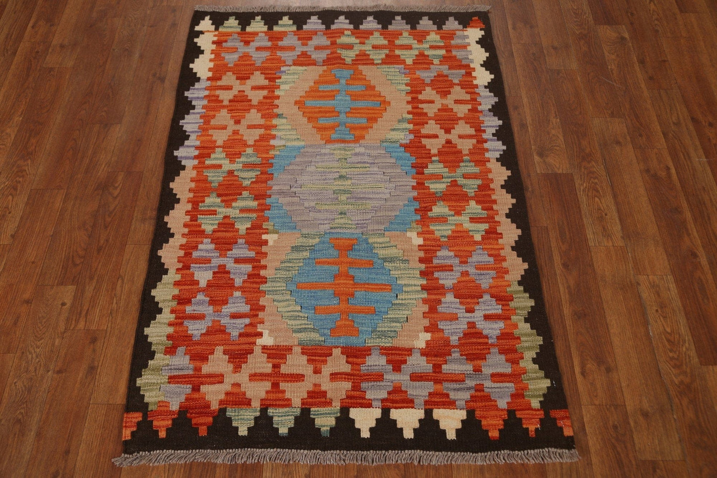 Geometric Kilim Oriental Area Rug 3x4