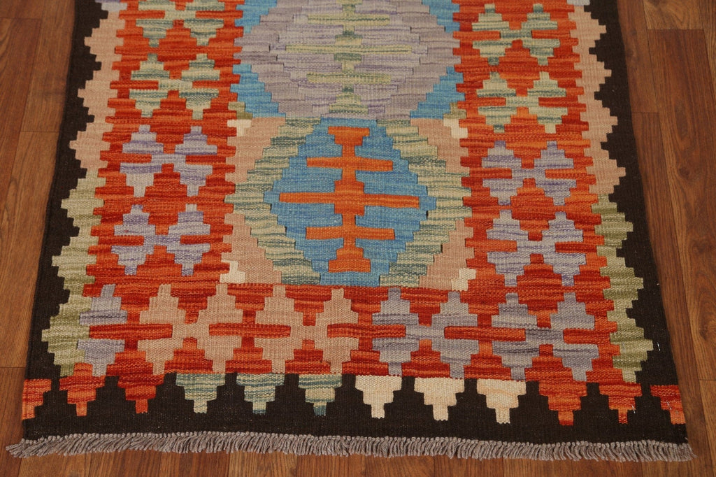 Geometric Kilim Oriental Area Rug 3x4