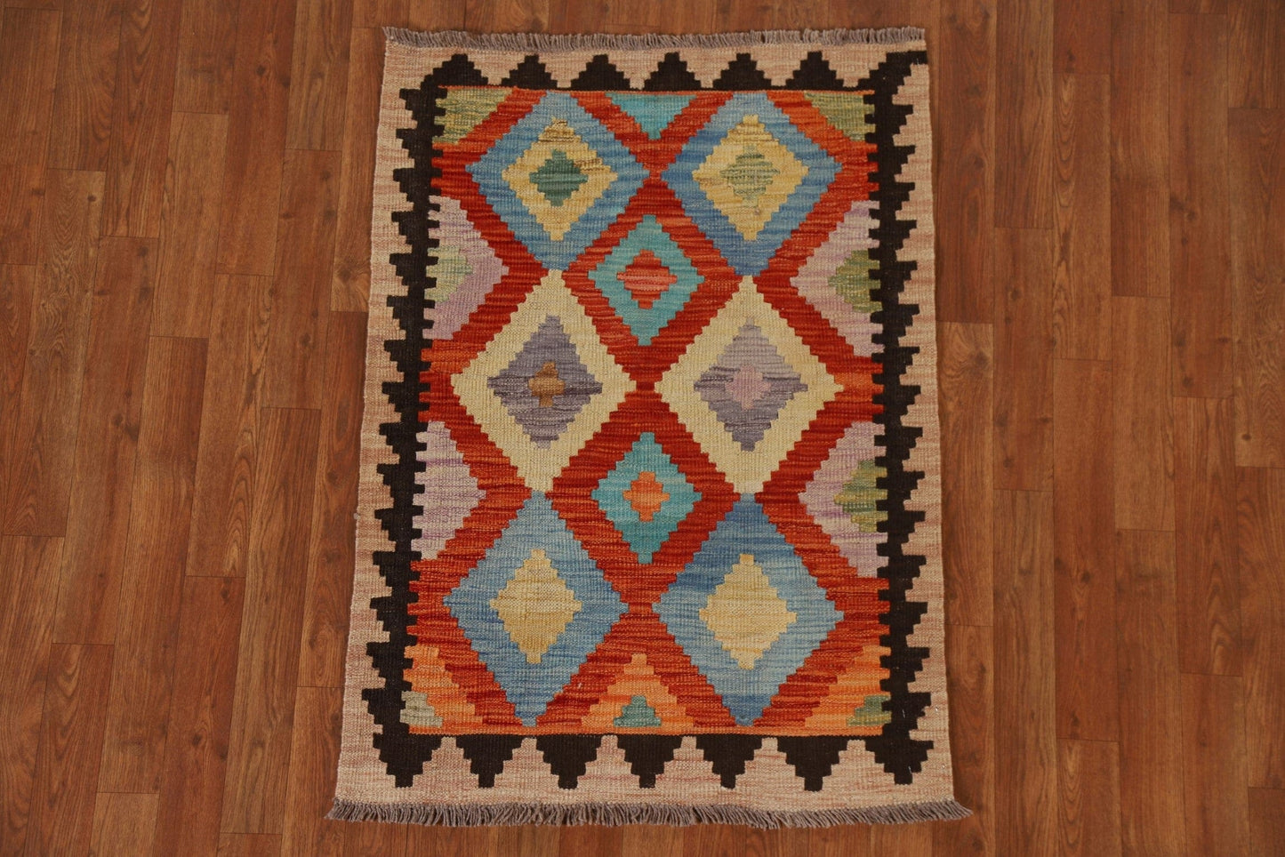 Geometric Kilim Oriental Area Rug 3x4