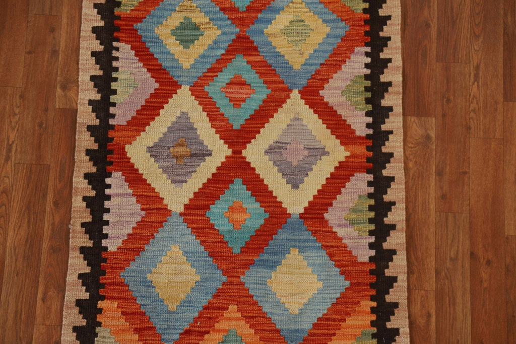 Geometric Kilim Oriental Area Rug 3x4