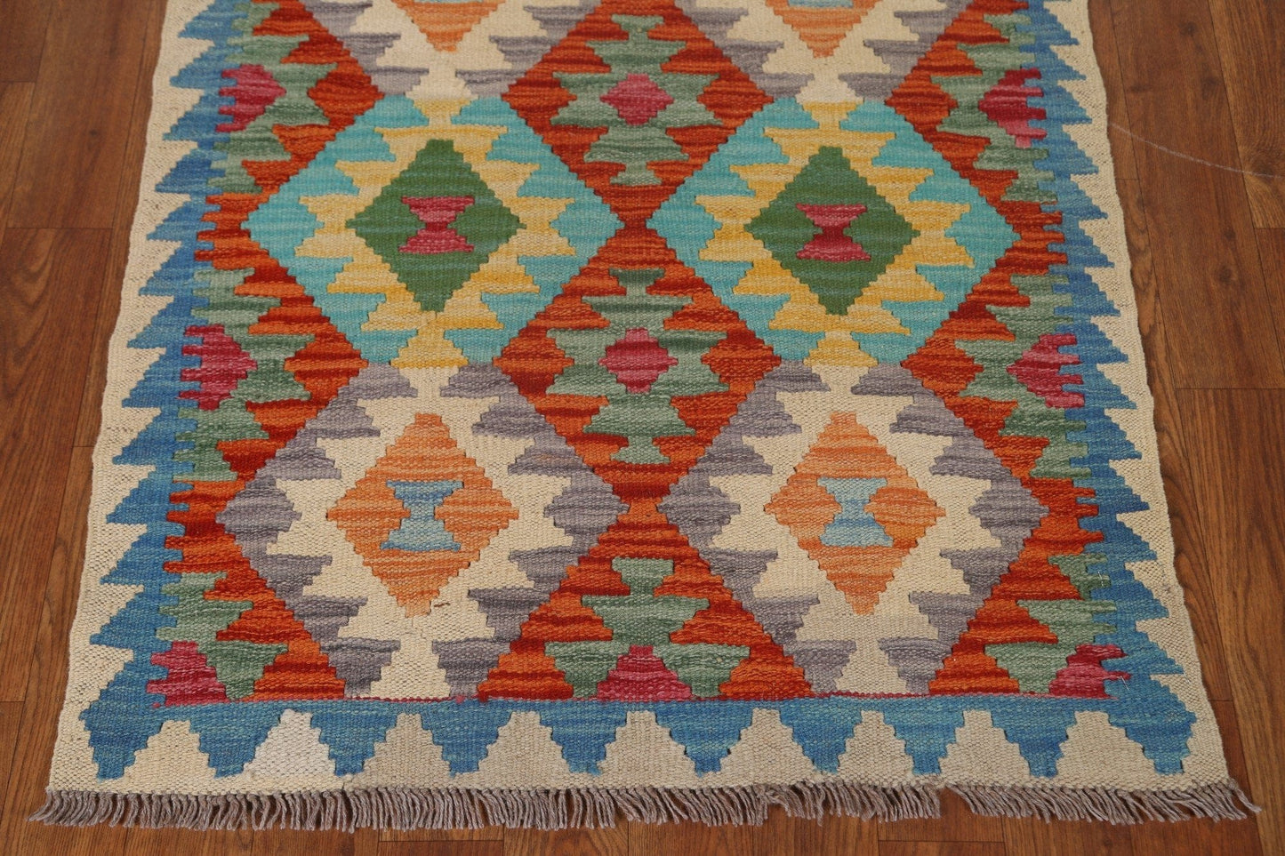 Geometric Kilim Oriental Area Rug 3x4