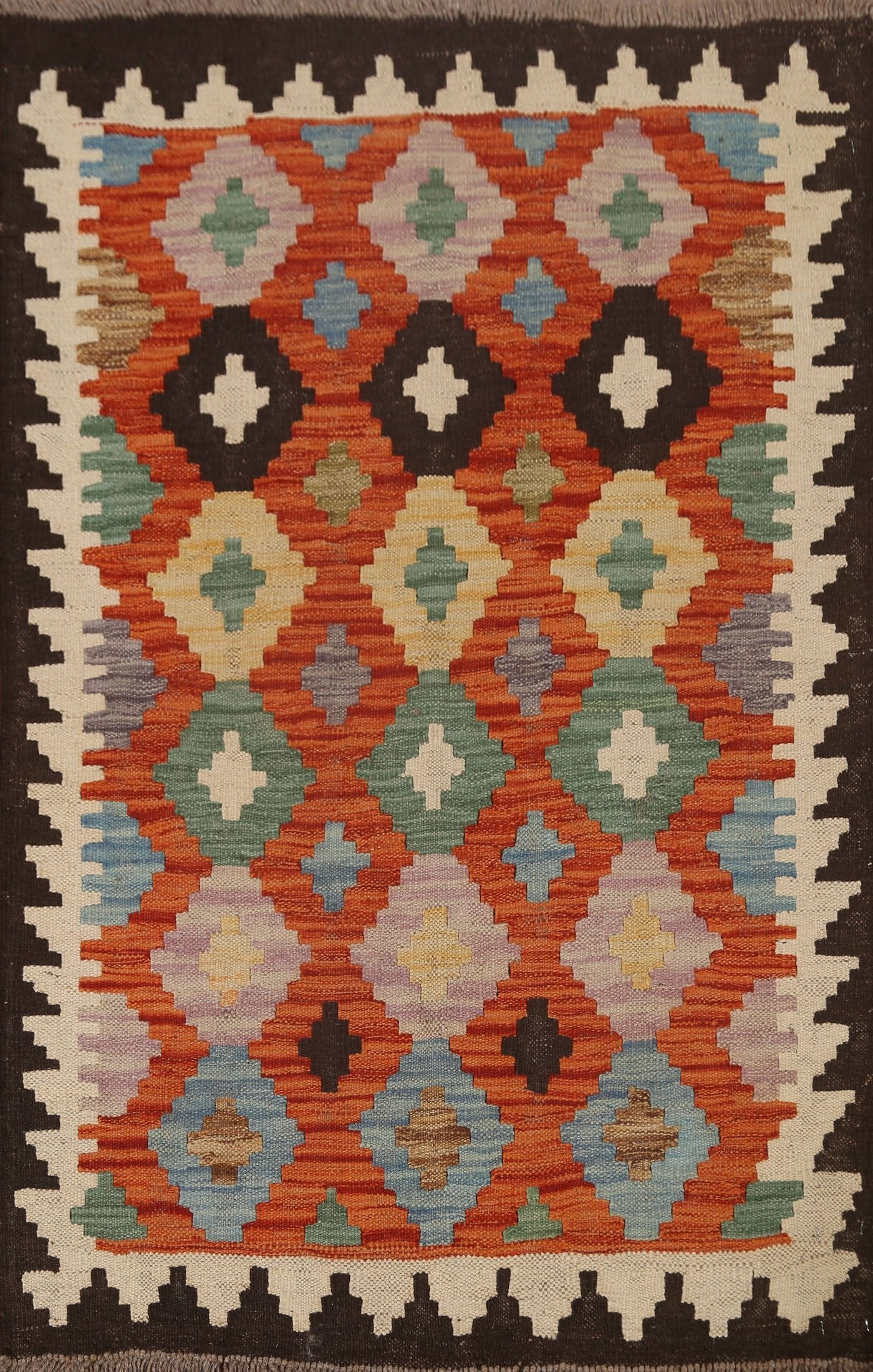 Geometric Kilim Oriental Area Rug 3x4