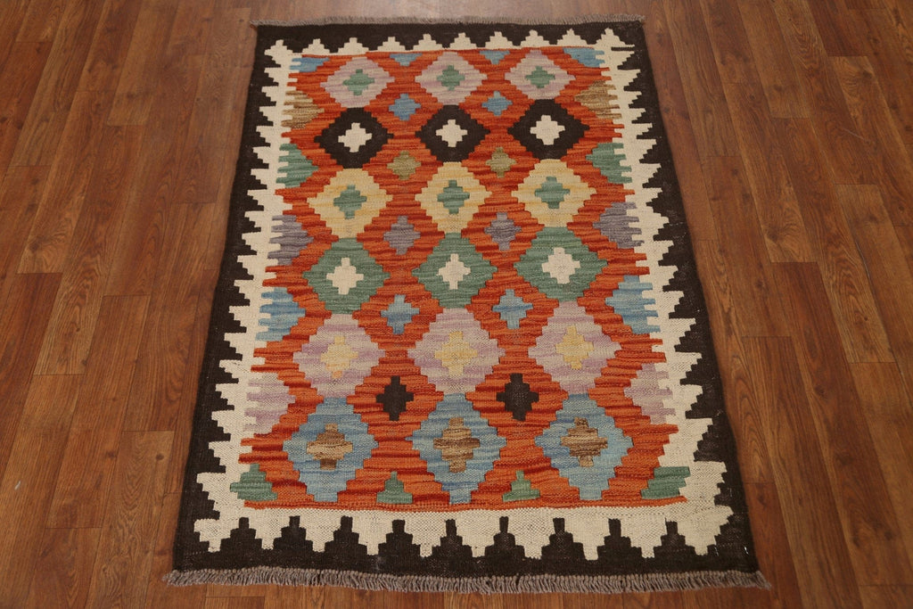 Geometric Kilim Oriental Area Rug 3x4