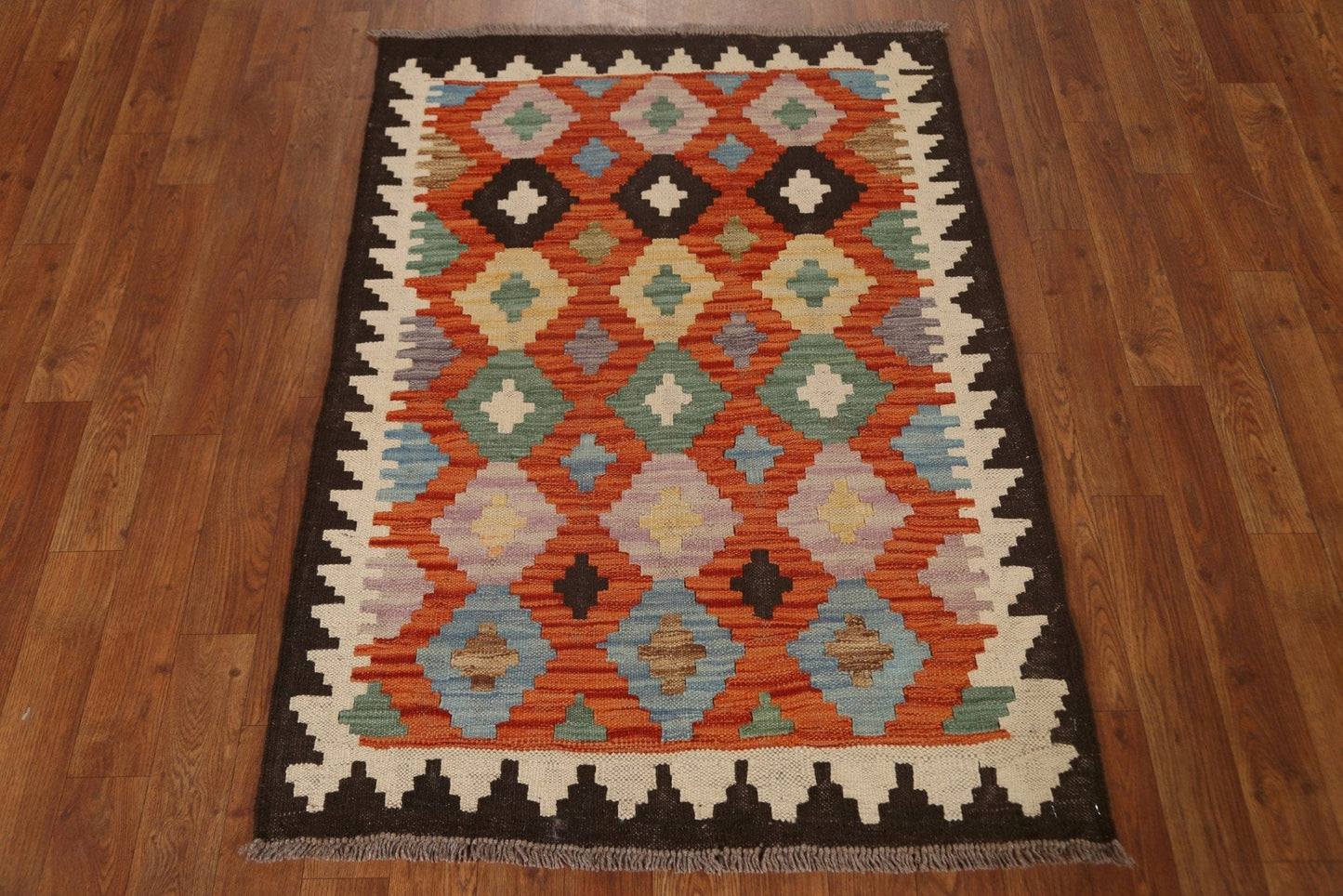 Geometric Kilim Oriental Area Rug 3x4