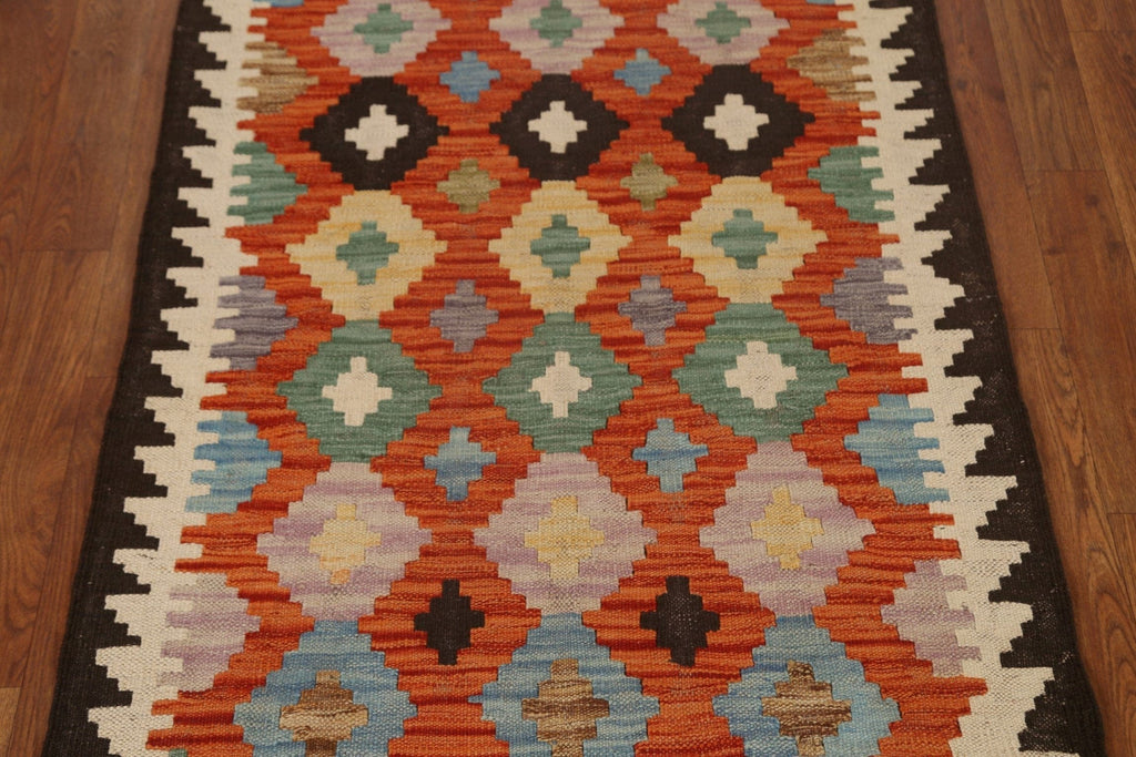 Geometric Kilim Oriental Area Rug 3x4