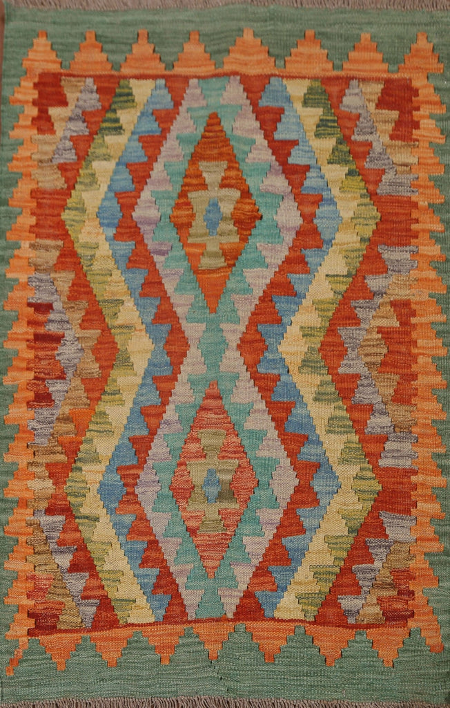 South Western Kilim Oriental Area Rug 3x4