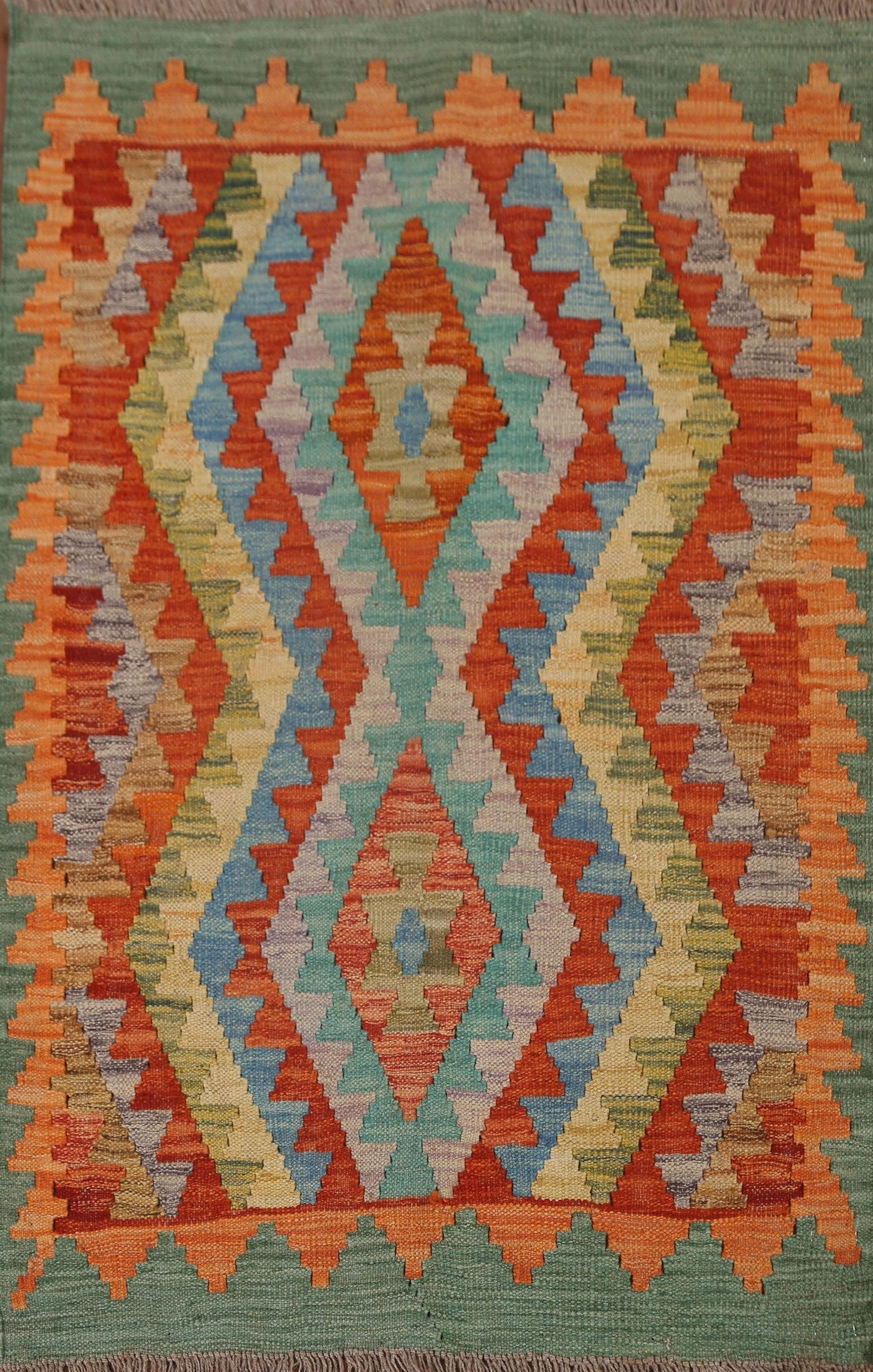 South Western Kilim Oriental Area Rug 3x4