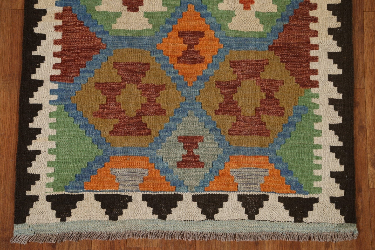 Geometric Kilim Oriental Runner Rug 3x10