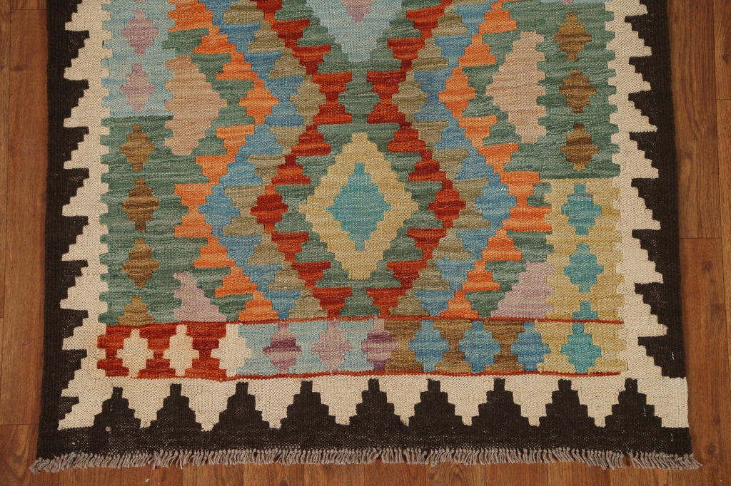 Hand-Woven Kilim Oriental Runner Rug 3x9