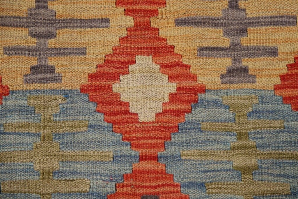 Geometric Kilim Oriental Runner Rug 3x10