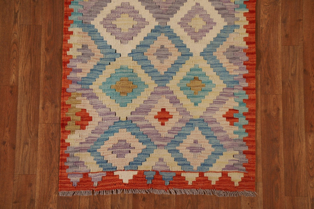 Geometric Kilim Oriental Area Rug 3x6