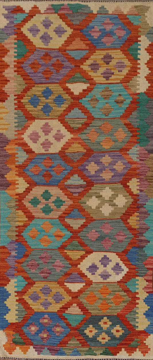 Handmade Kilim Wool Area Rug 3x6