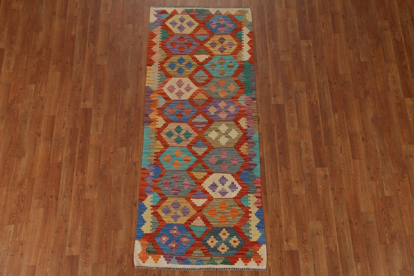 Handmade Kilim Wool Area Rug 3x6