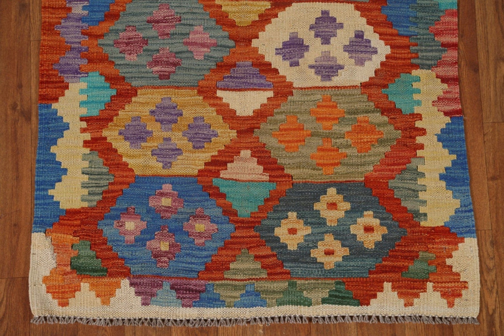 Handmade Kilim Wool Area Rug 3x6