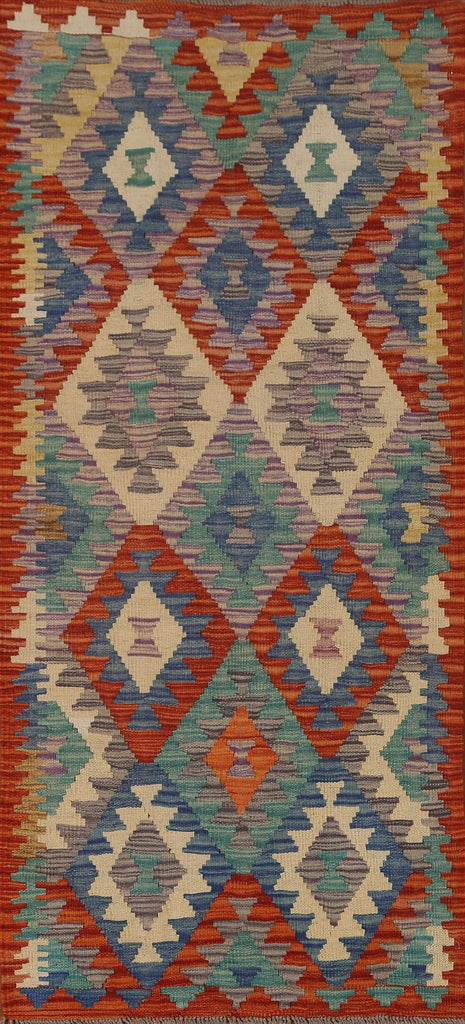 Geometric Kilim Oriental Area Rug 3x6