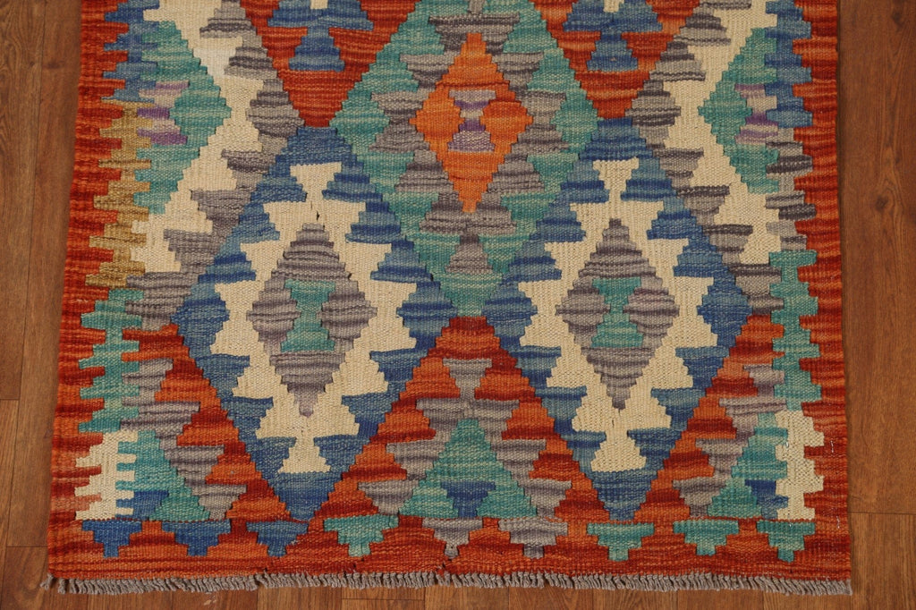 Geometric Kilim Oriental Area Rug 3x6