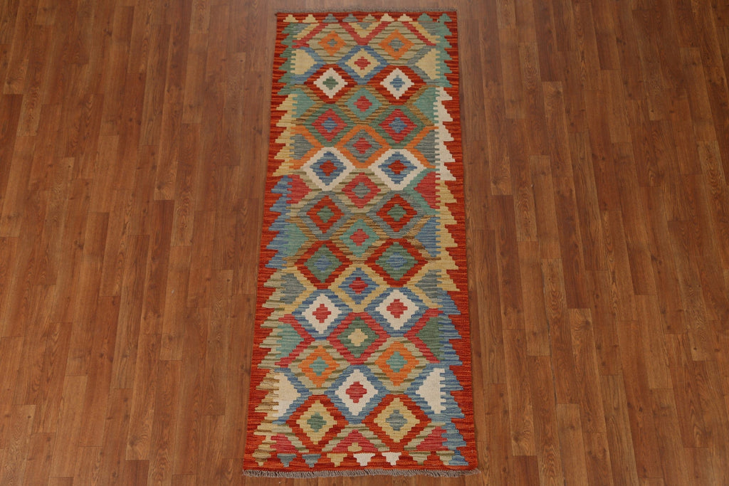 All-Over Kilim Geometric Area Rug 3x6