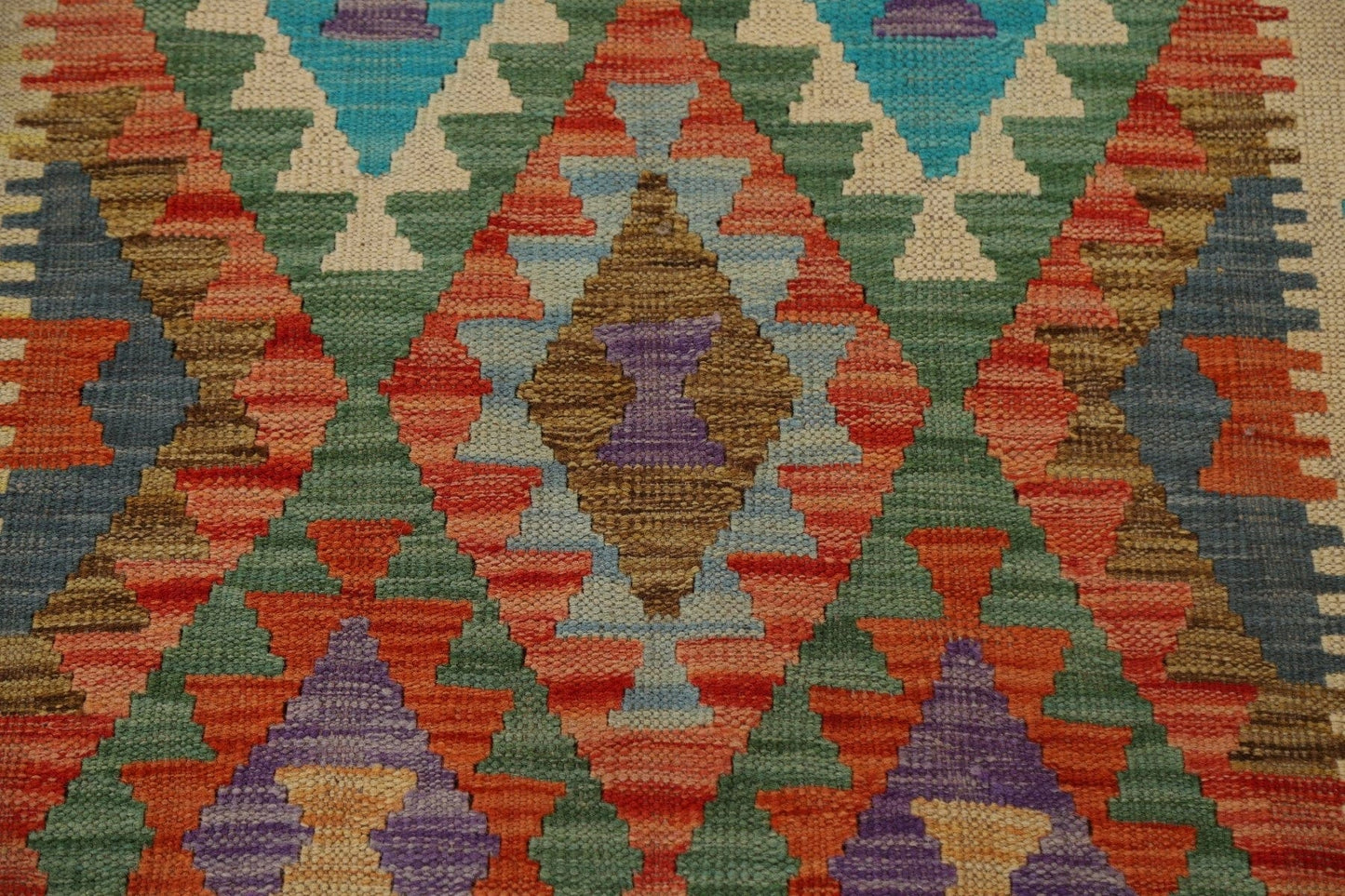 Geometric Kilim Oriental Area Rug 3x6