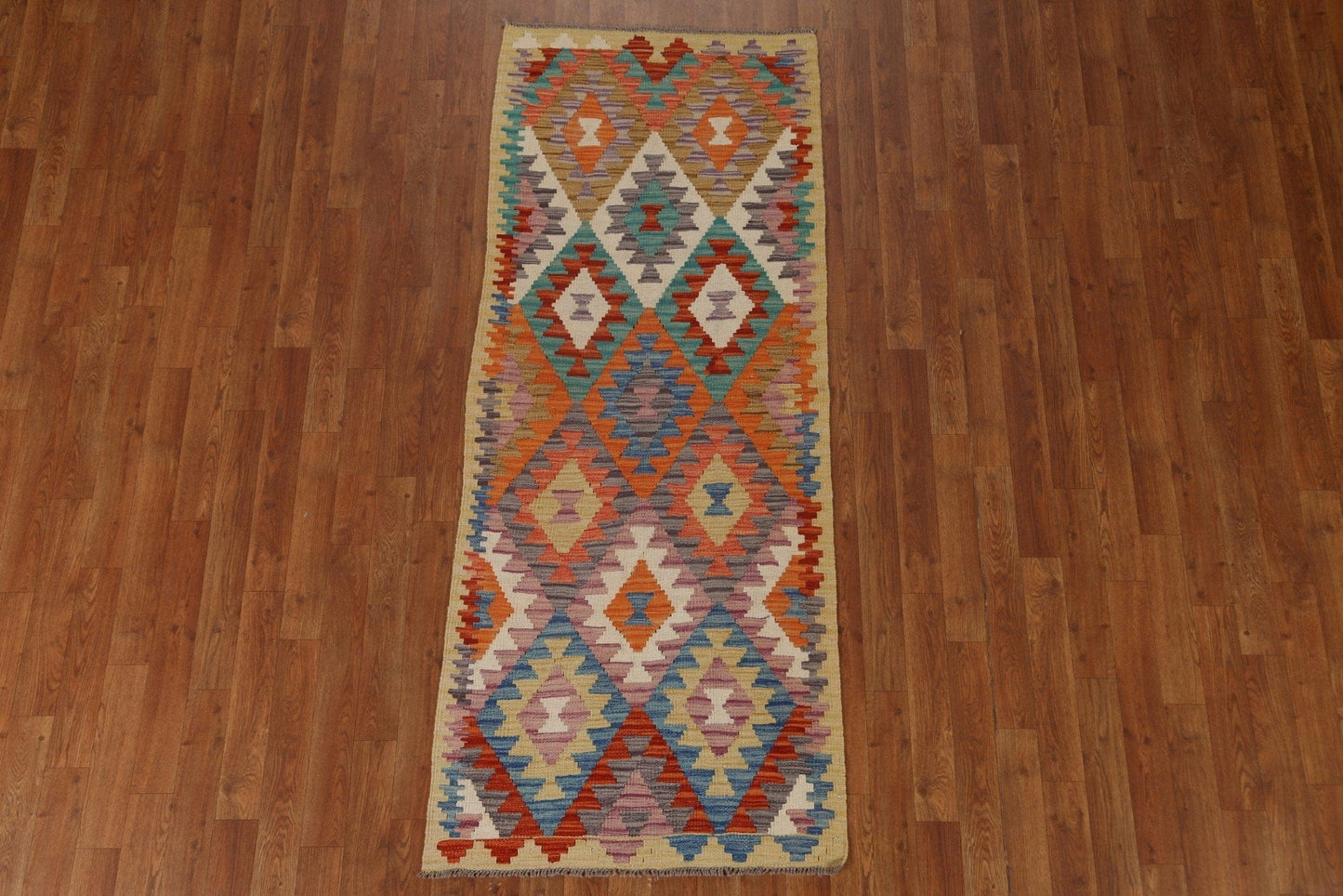 Geometric Kilim Oriental Runner Rug 2x6