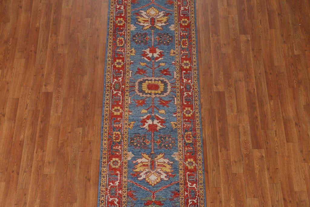 Vegetable Dye Heriz Serapi Oriental Runner Rug 2x8