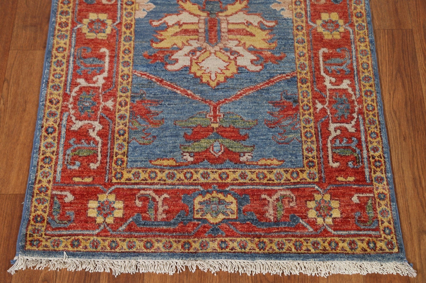 Vegetable Dye Heriz Serapi Oriental Runner Rug 2x8