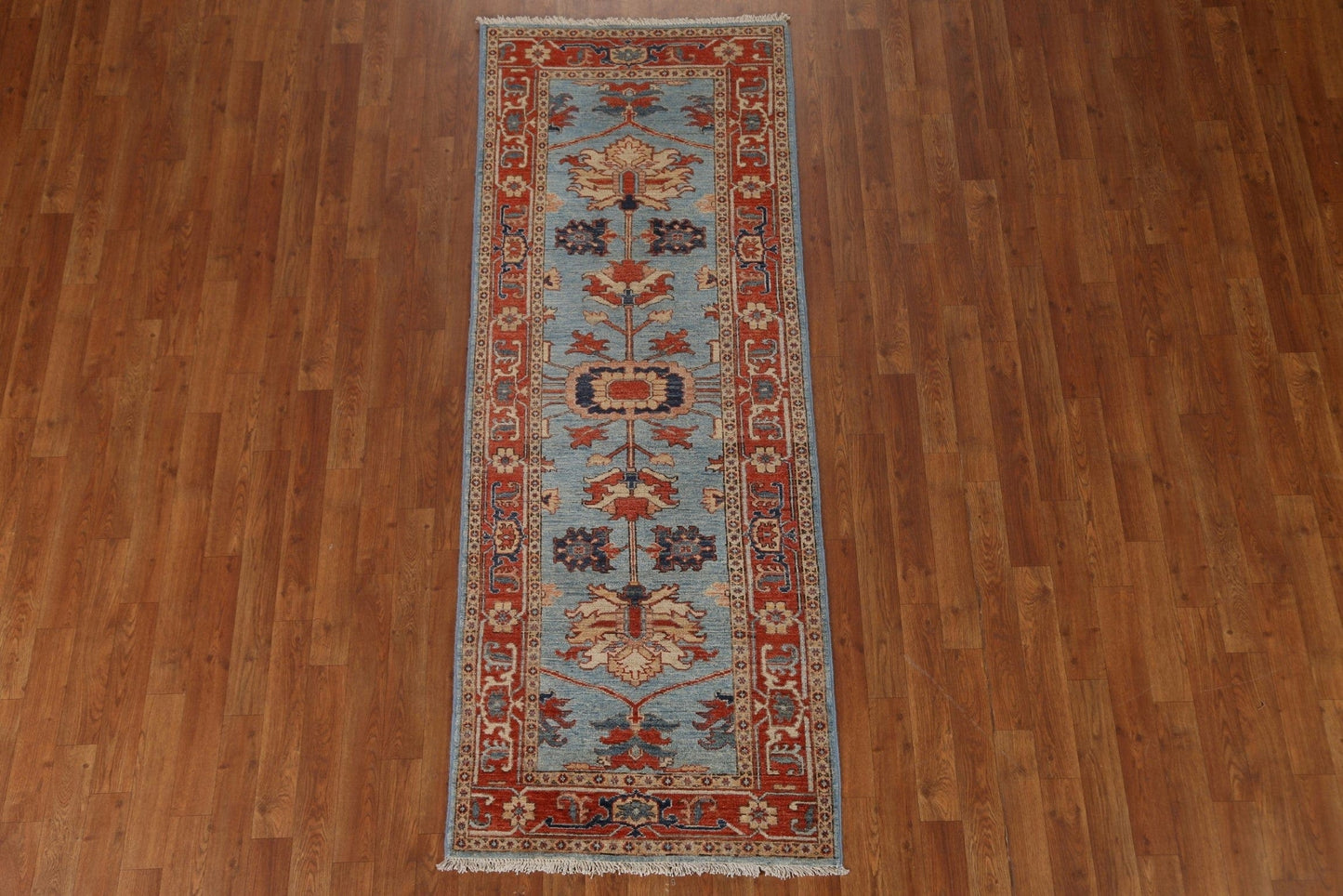 Vegetable Dye Heriz Serapi Runner Rug 3x7