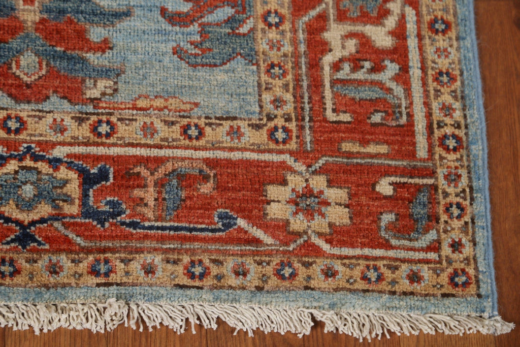 Vegetable Dye Heriz Serapi Runner Rug 3x7