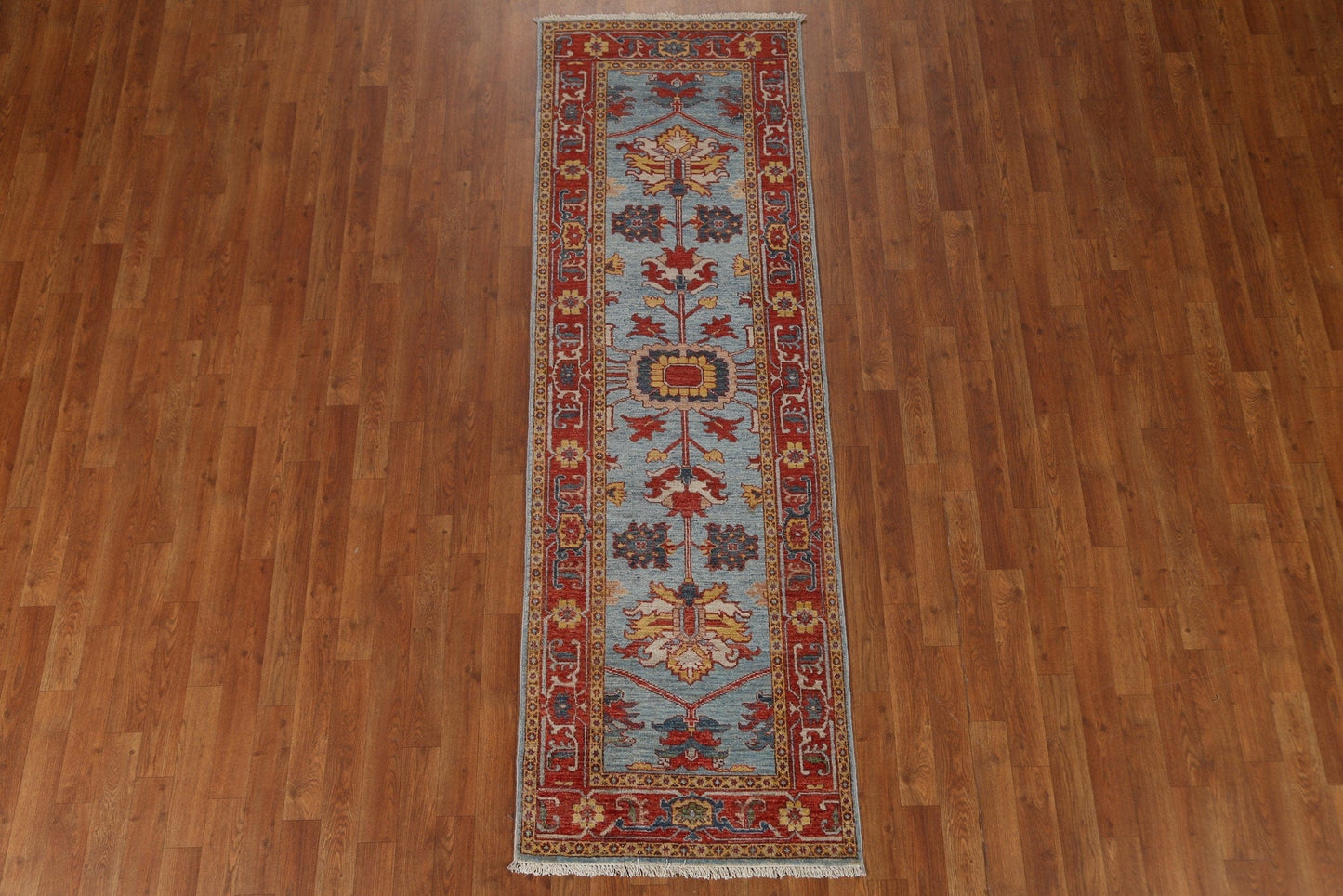 Vegetable Dye Heriz Serapi Runner Rug 2x8