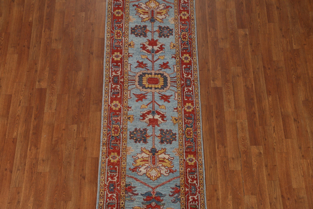 Vegetable Dye Heriz Serapi Runner Rug 2x8