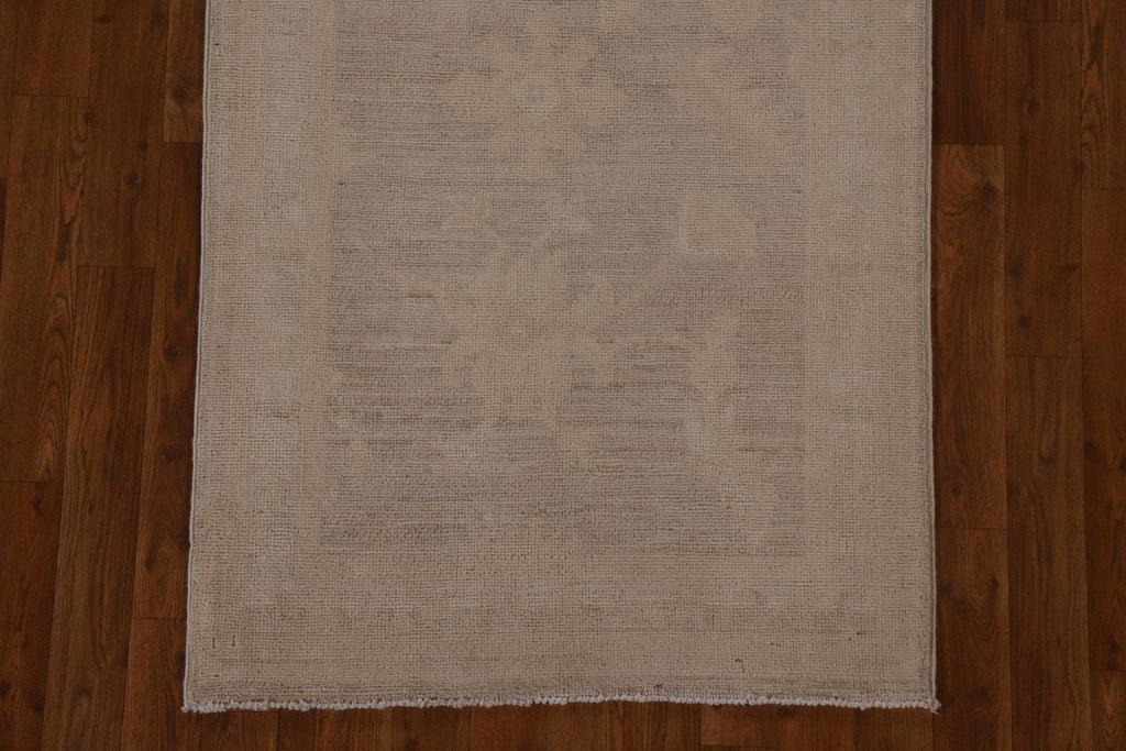 Vegetable Dye Oushak Oriental Runner Rug 3x9