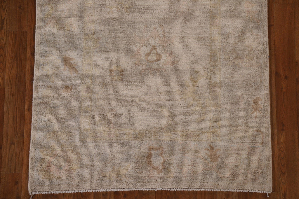 Vegetable Dye Oushak Oriental Runner Rug 3x8