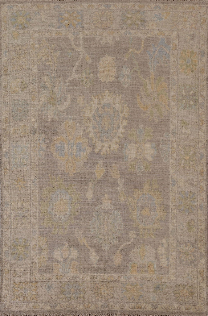 Vegetable Dye Oushak Oriental Area Rug 4x6