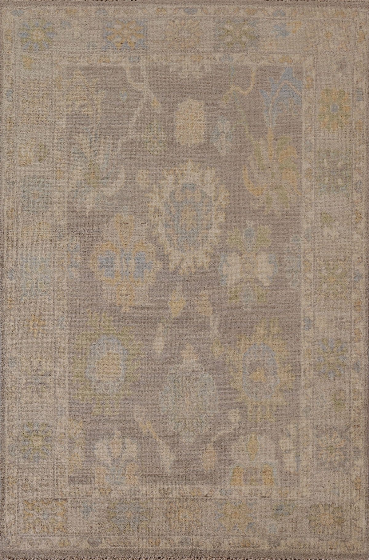 Vegetable Dye Oushak Oriental Area Rug 4x6