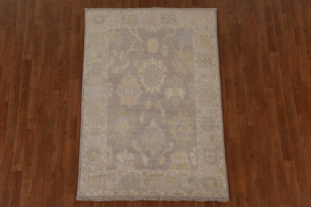 Vegetable Dye Oushak Oriental Area Rug 4x6