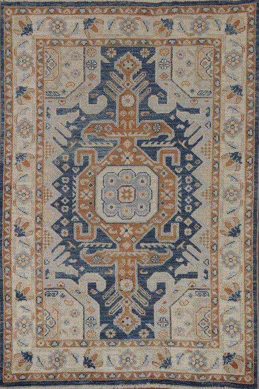 Vegetable Dye Oushak Turkish Area Rug 4x6