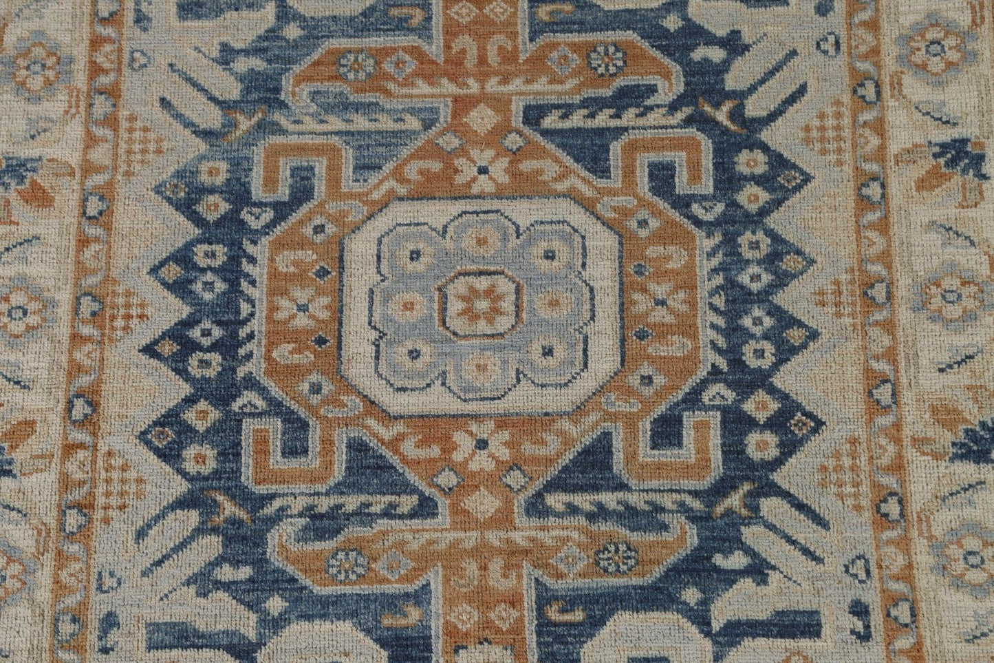 Vegetable Dye Oushak Turkish Area Rug 4x6