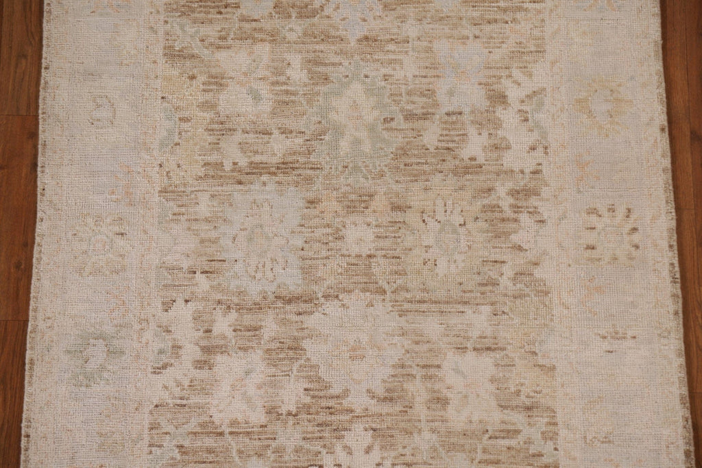 Vegetable Dye Oushak Turkish Area Rug 4x6