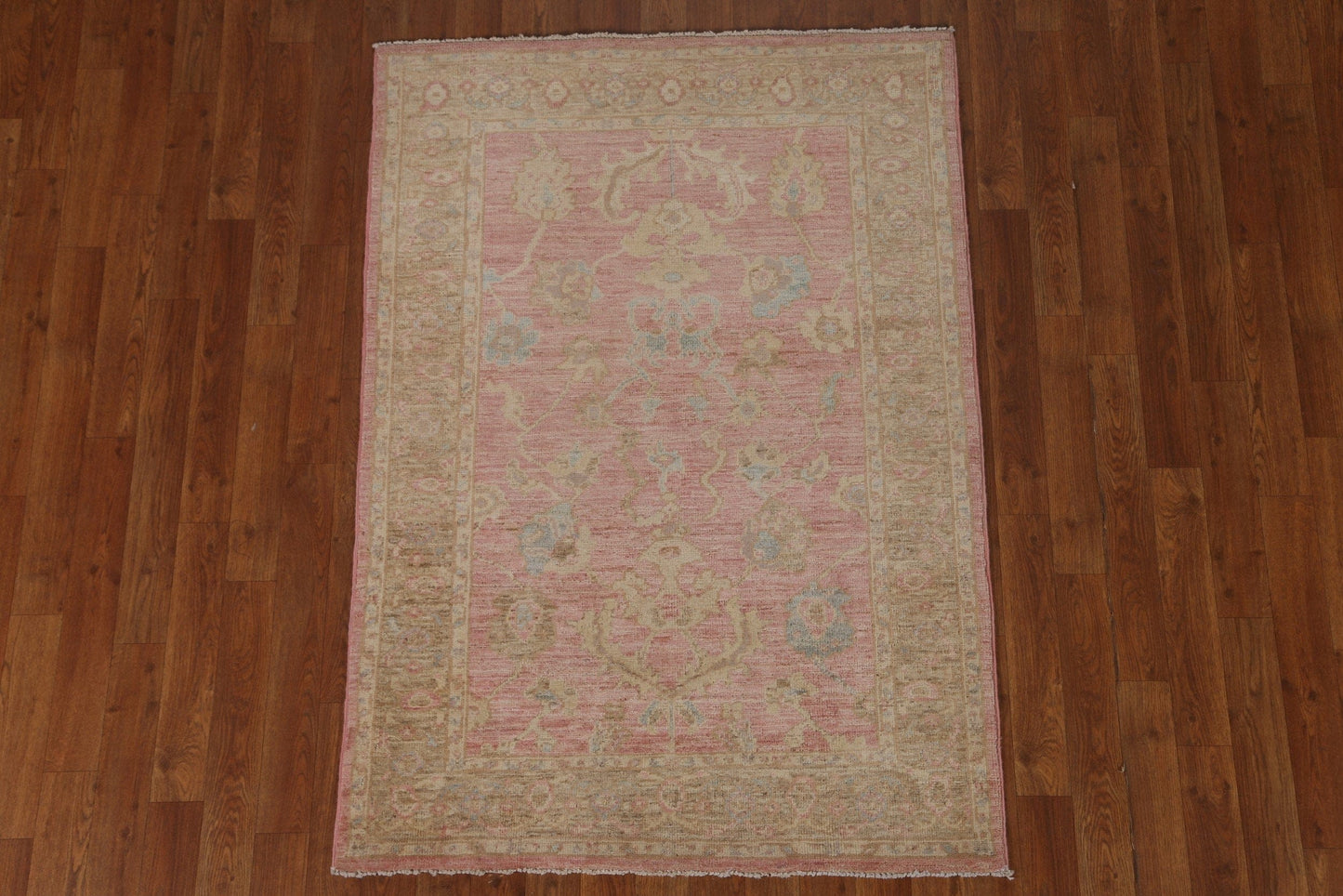 Vegetable Dye Oushak Wool Area Rug 3x5